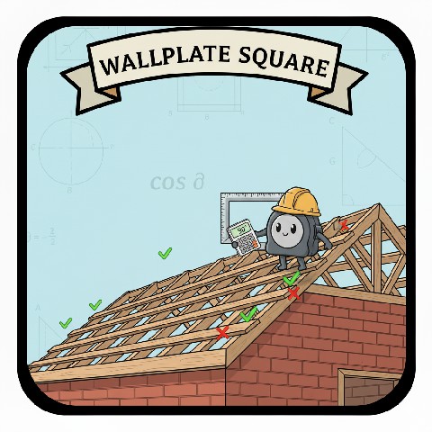 Wallplate Square - Free construction calculator